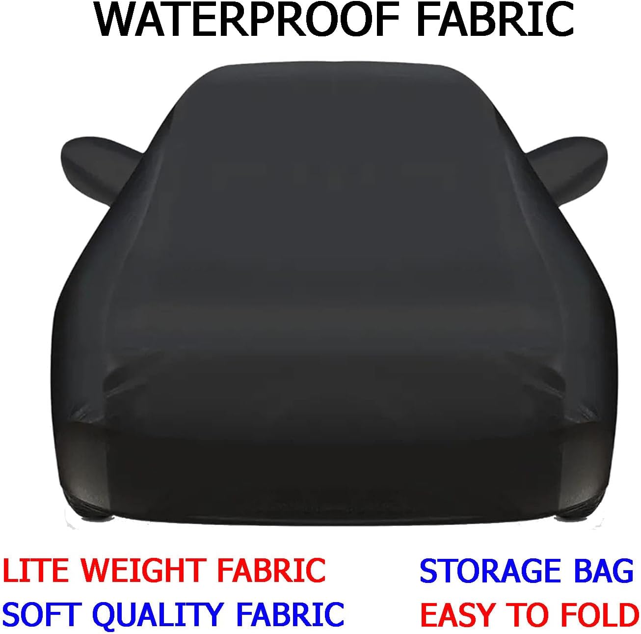 TRAUENIEโข Waterproof Car Body Cover Compatible with Morris Garages MG Gloster | Premium Protection Against Rain, Snow, and UV Rays | Durable & Breathable Design | (Black)