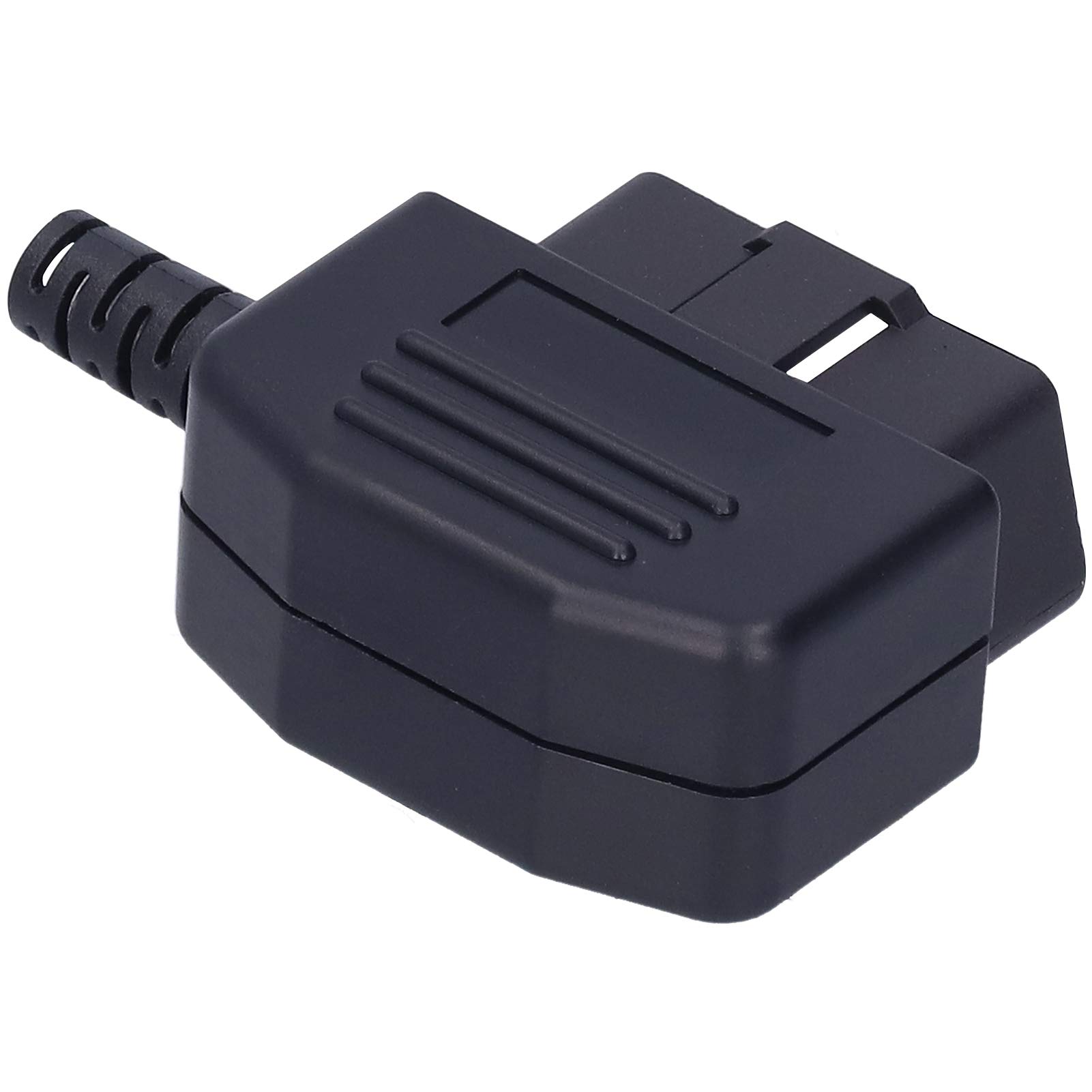 YACSEJAO 2 connettori OBD2 a 16 pin OBDII a 16 pin maschio adattatore spina cablaggio fai da te OBDII PCB strumento diagnostico con vite e guscio per