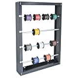 AdirPro Wire Spool Rack - Superior Strength Wire/Cable Dispenser - Conduit Display & Storage for Electrical Industrial & Retail Use (4 Rods, Grey)