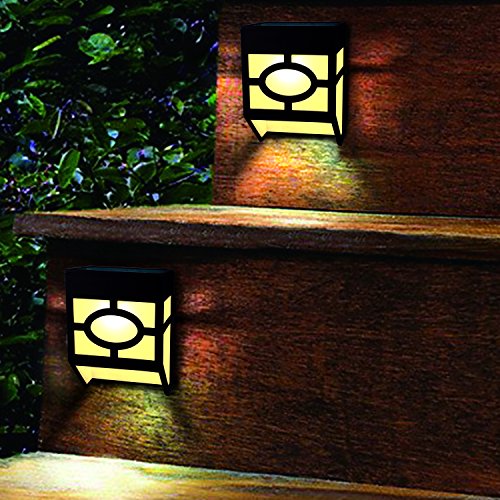 Greluna Solar Fence Lights,2 Modes Solar Led Outdoor Wall Lights For Deck, Fence, Patio, Front Door, Stair, Landscape, Yard And Driveway Path,Warm White/Color Changing,Pack Of 2 #TOP2