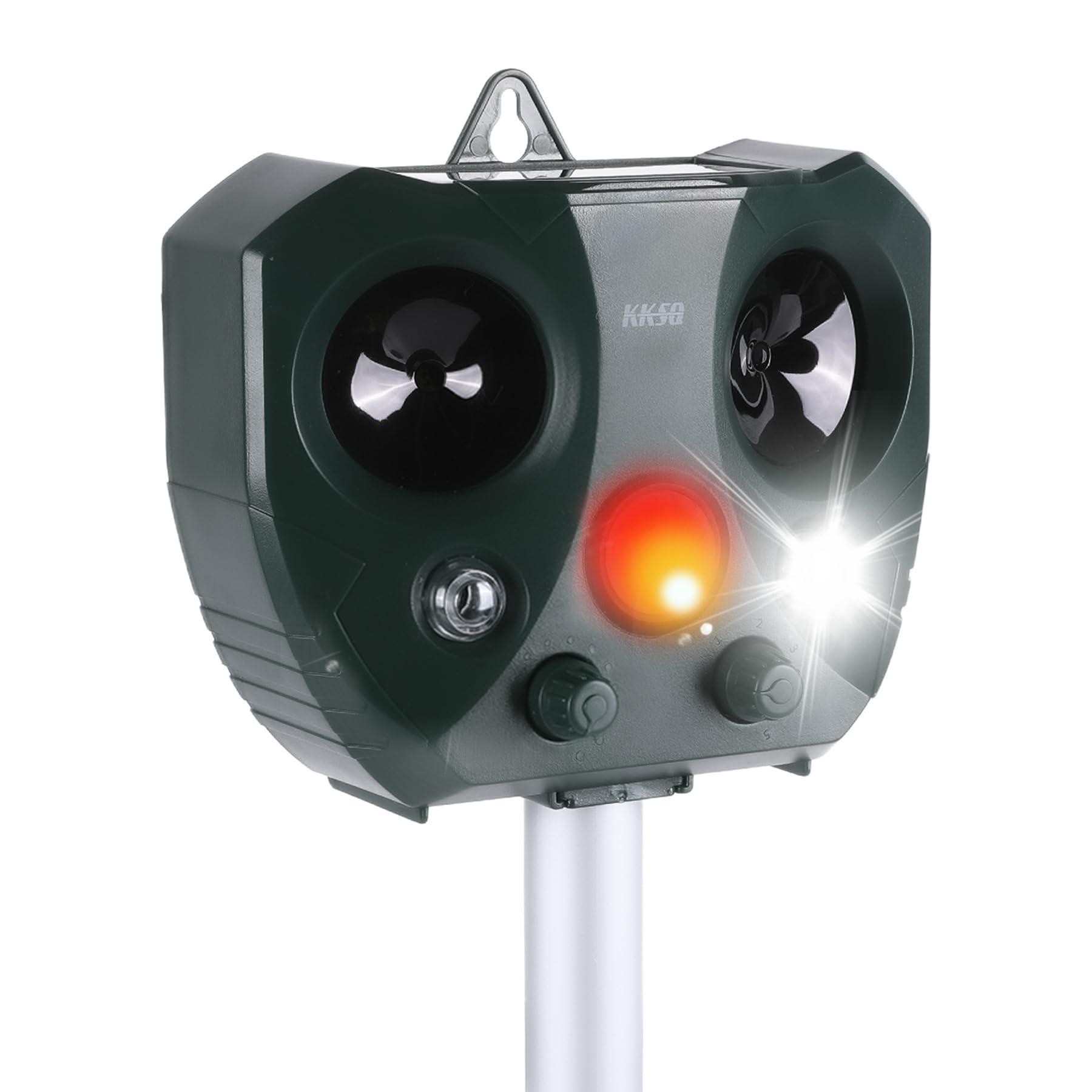 Répulsif anti-chat extérieur étanche et solaire avec capteur de mouvement pour jardin et cour