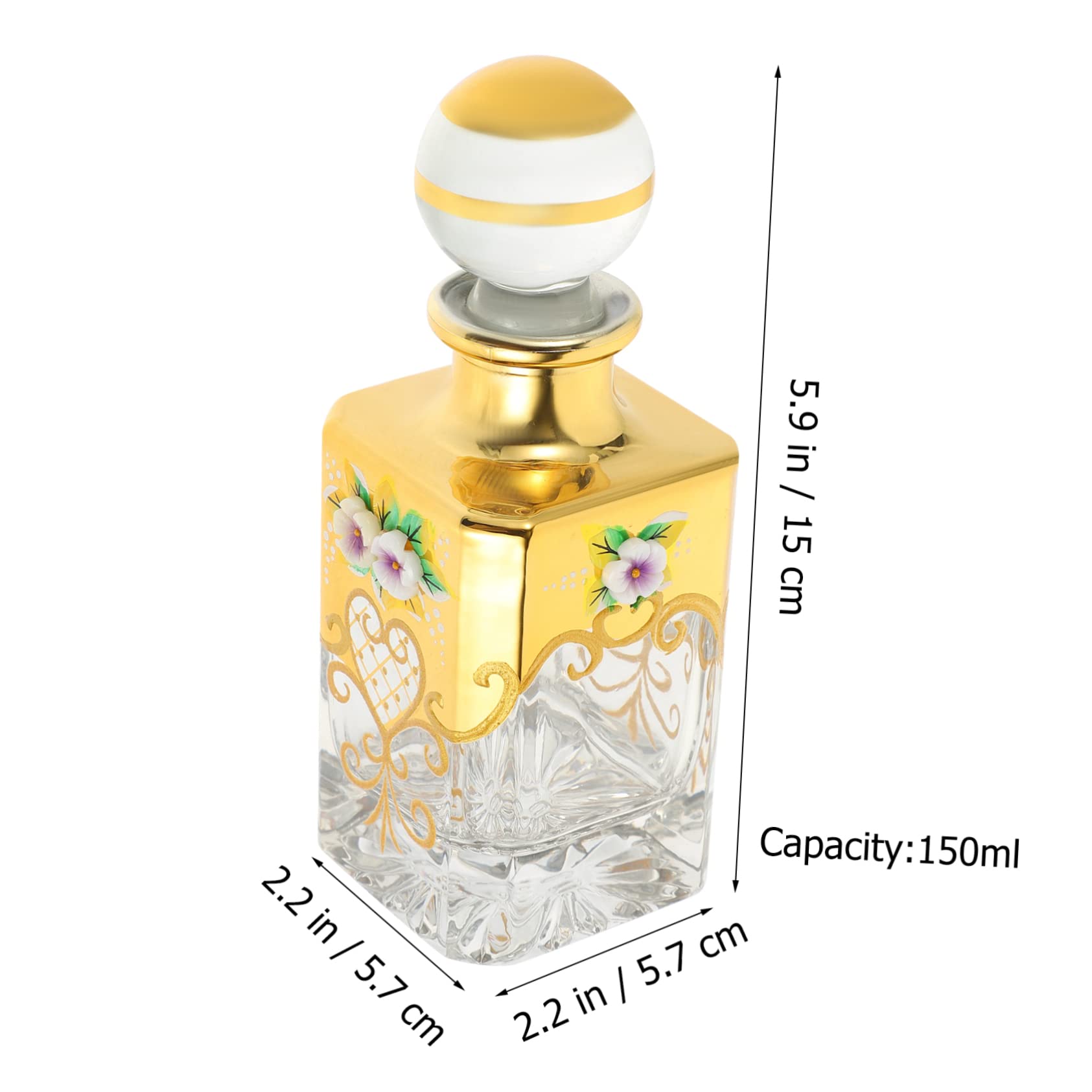 Mikinona Bottiglia Profumo Ricaricabile Vintage Da Flacone Per Oli Essenziali e Profumi Design Elegante e Pratico Per Viaggi e Uso Quotidiano Ottima Chiusura e Conservazione Aromi