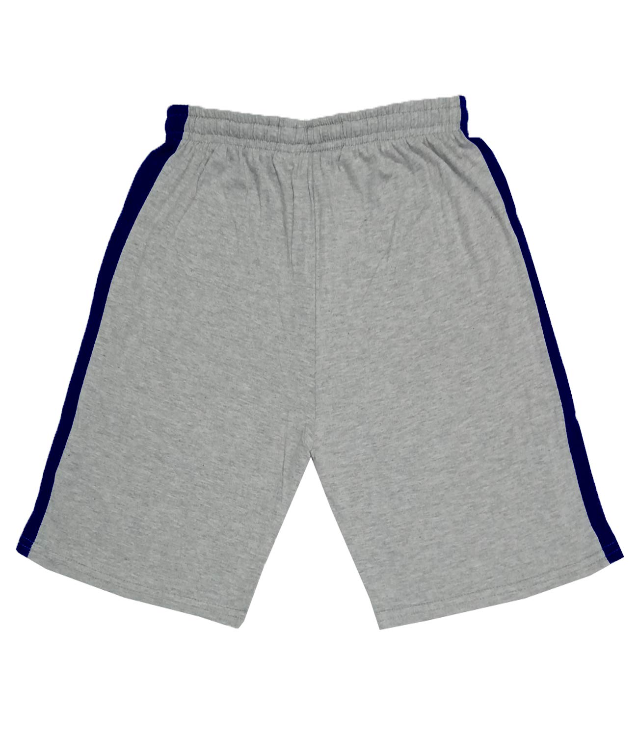 IndiWeaves Boys Cotton Bermuda Shorts (Grey, Red, 14-16 Years) Pack of 2 1