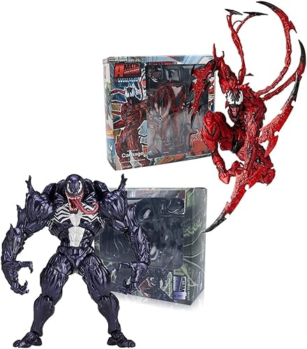 Miniatura 1 de EROCK Carnage Venom - Figura de acción de anime figuras coleccionables estatua de veneno figuras de acción de juguete de anime adornos de decoración