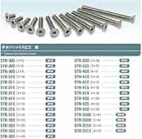 Amazon | スクエア チタンヘックス皿ビス 3×6 30本入り STR-3306