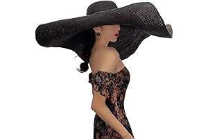 Oversized Beach Hat for Women - Wide Brim, Foldable & Packable