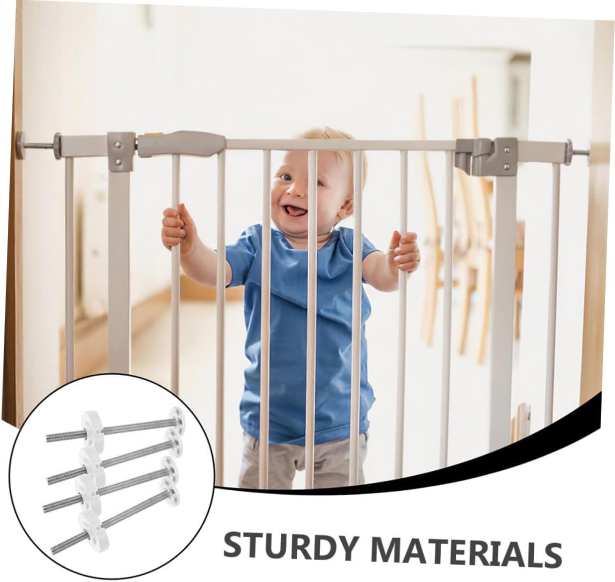 Totority 30pcs Gate Replacement Spindle Rods for Pet Gates Threaded Mounting Hardware Easy Installation for Safety Compatible Pressure