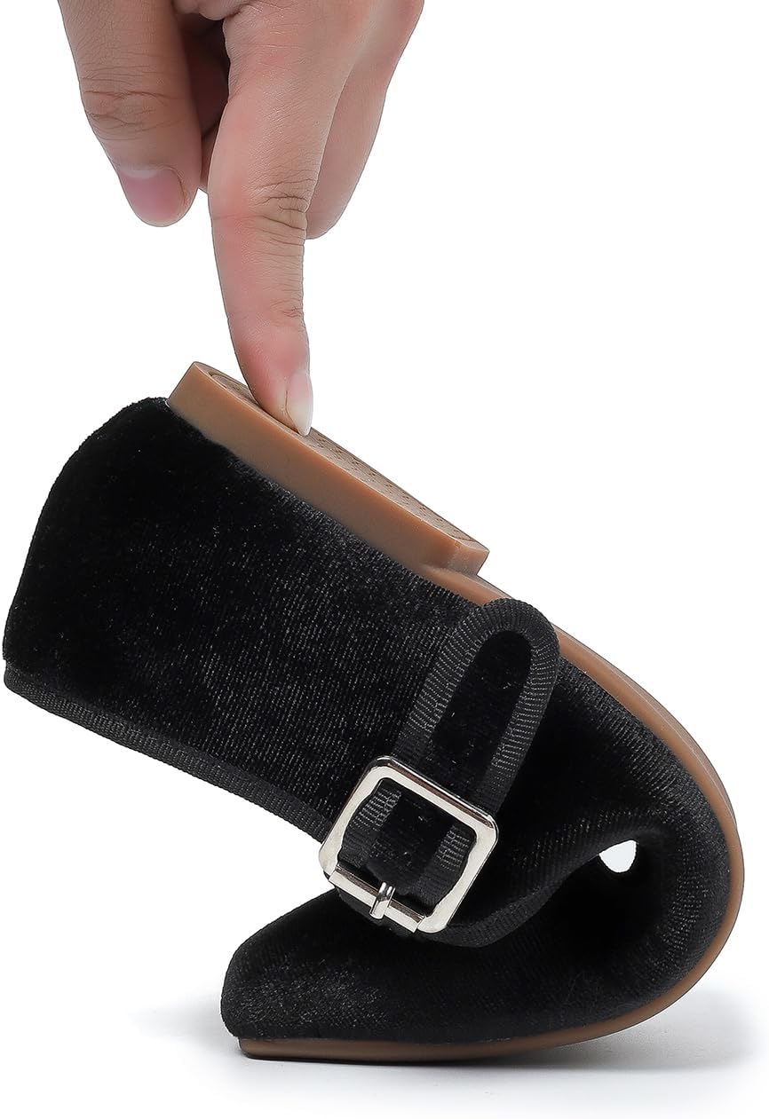 Women's Square Toe Ballet Flats - Mary Jane Shoes with Adjustable Strap, Slip On Comfortable Work Flats,Satin Soft Leather Dressy Shoes - Image 7