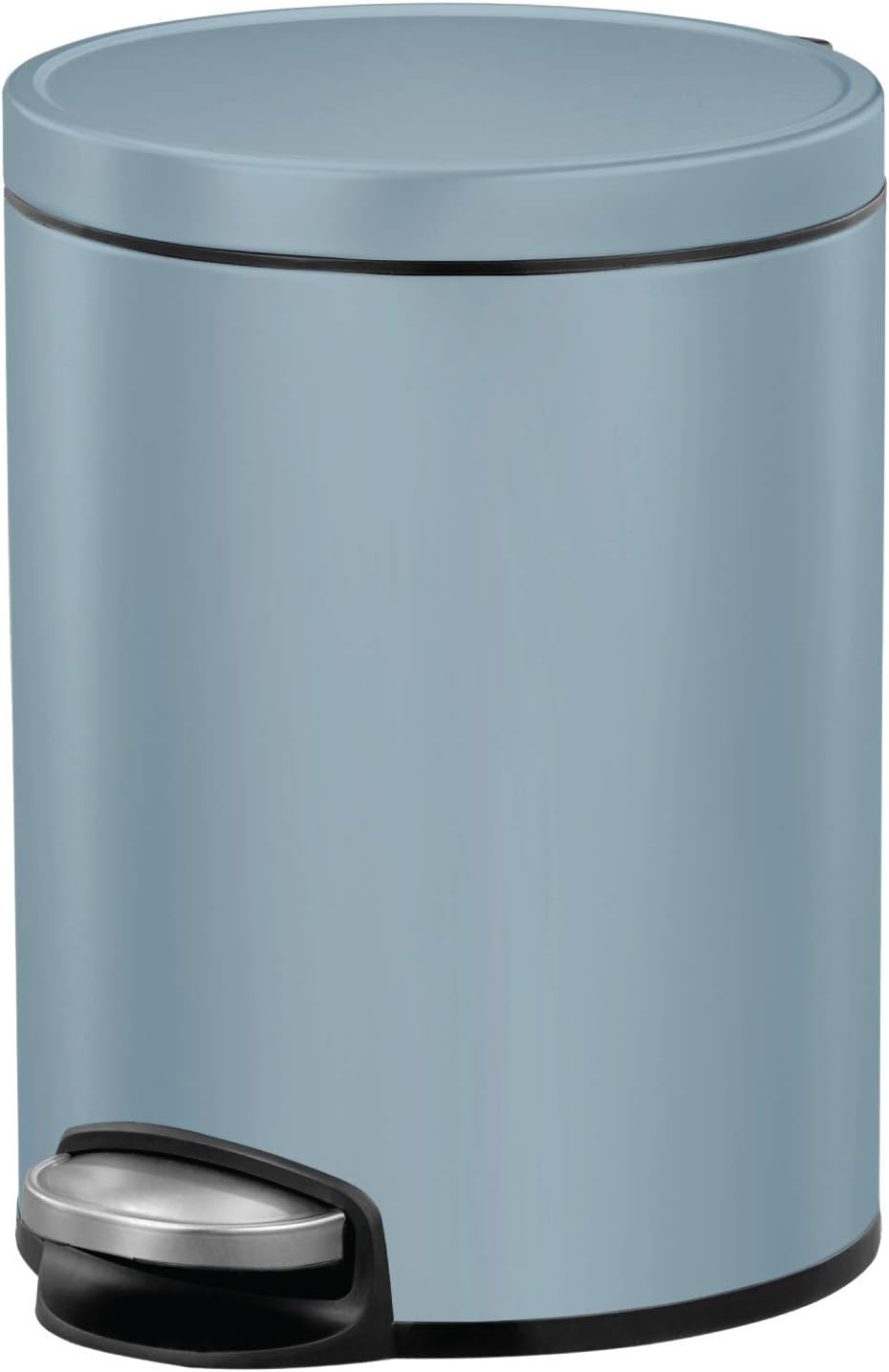 EKO Eva Pedal Bathroom Bin - Rubbish Bin with Soft Close Lid - Perfect for Bathroom, Bedroom ...