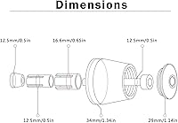 Vista 3 de for Suzuki VSTROM1050 V-Strom 1050XT V-Strom 1050 XT 2020 2021 7/8" 22mm Motorcycle Handlebar Grips End Handle Bar Cap End Plug