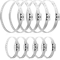 Vista 1 de Kit de 10 abrazaderas de arranque CV, herramienta de abrazadera de arranque de eje CV de acero inoxidable, herramienta de bandas de arranque CV
