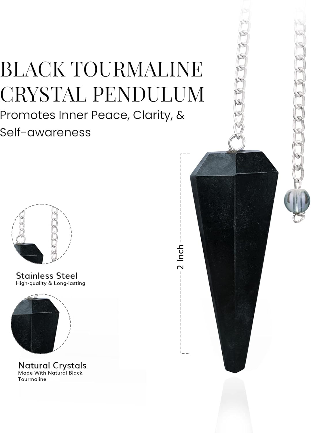 "Black Tourmaline Pendulum" - Image 3