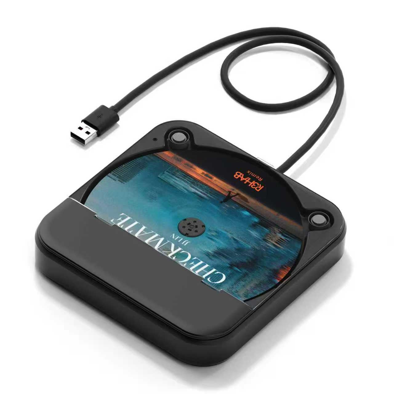 VBESTLIFE Lettore CD Portatile per Auto con Porta USB e Ingresso AUX, Lettore CD Esterno per Veicolo, for Ascolto Musicale in Auto