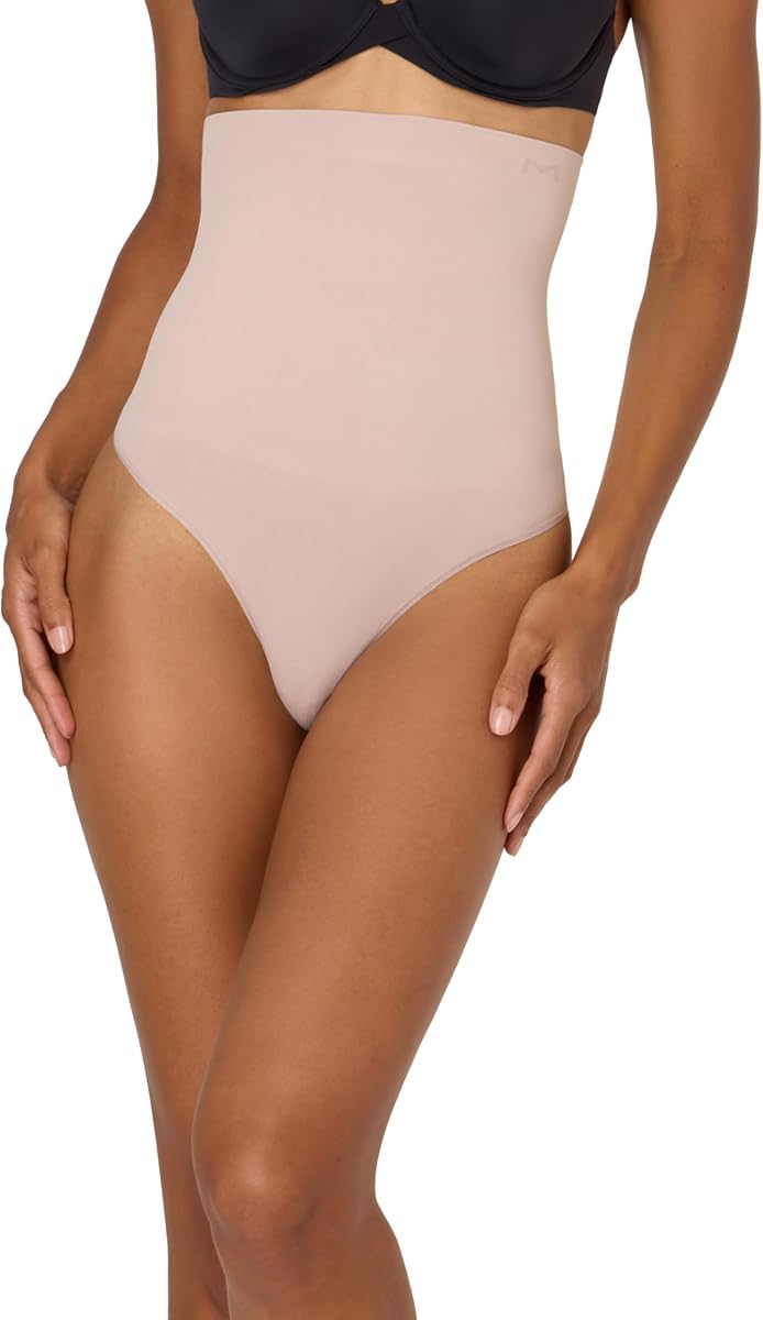 Fajas sin costuras para mujer, tanga de cintura alta con control de barriga, bragas fajas de control firme