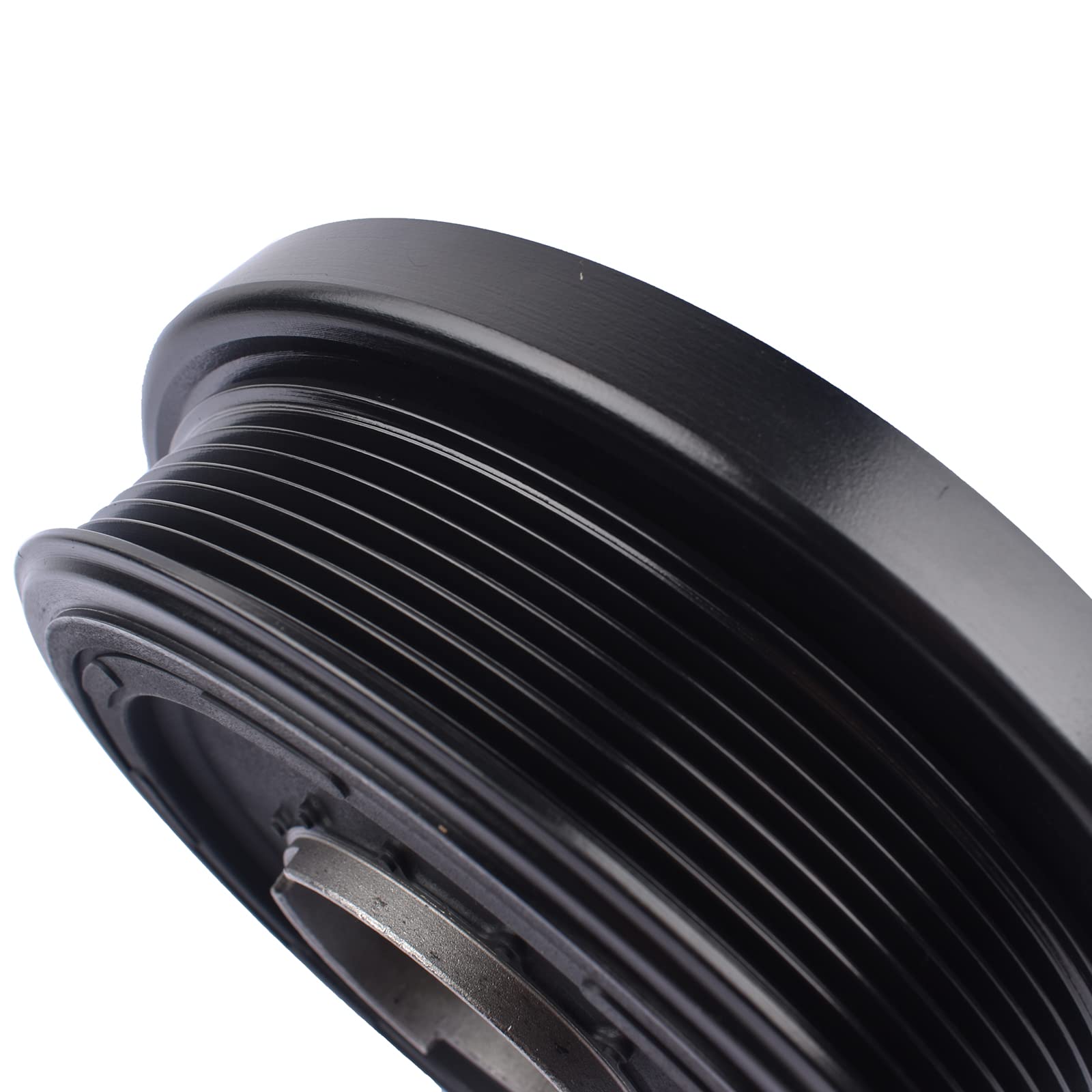 11237800026 Riemenscheibe Kurbelwelle Kompatibel mit 5er F10 F11 525d 530d 535d 7er F07 F01 F02 F03 F04 730d 740d X5 E70 X6 E71 E72 30d 40d 3.0 N57D 80001419 Bisenya