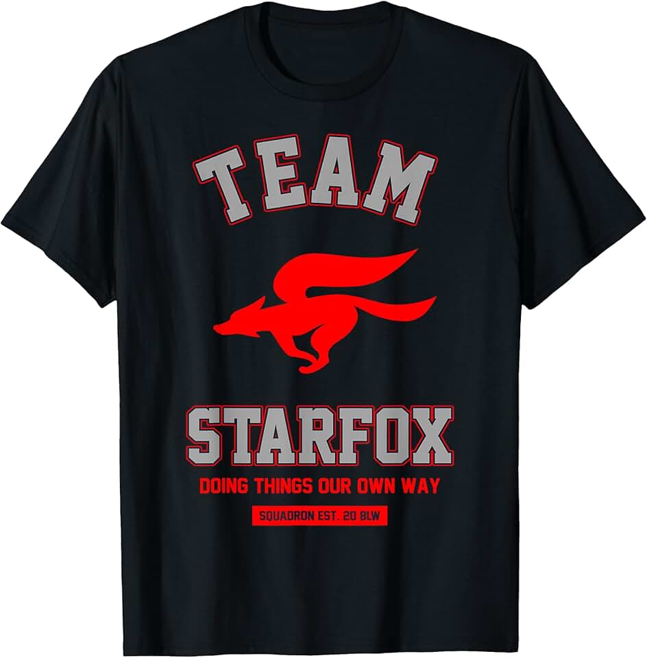 Star Fox Team Red Logo Poster Style Graphic T-Shirt T-Shirt
