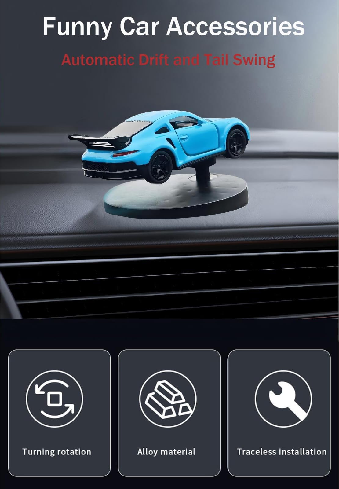 Heks en tovenaar bezemsteel dashboard drift ornamenten, leuke drift
