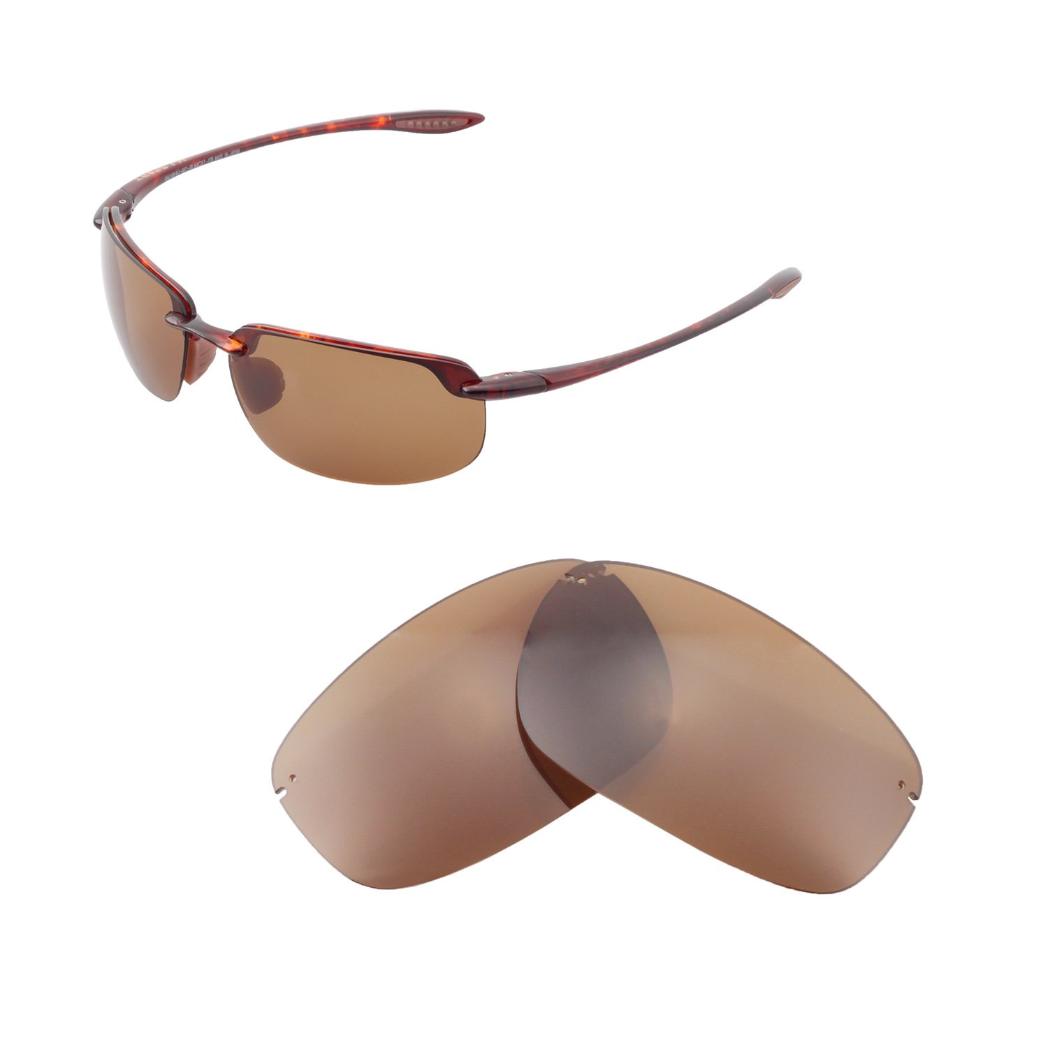 Buy Walleva Replacement Lenses For Maui Jim Ho'okipa Sunglasses Multiple Options available