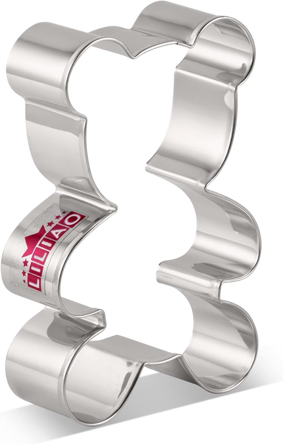 LILIAO Teddy Bear Cookie Cutter for Baby Shower - 2.7 x 3.9 inches - Stainless Steel