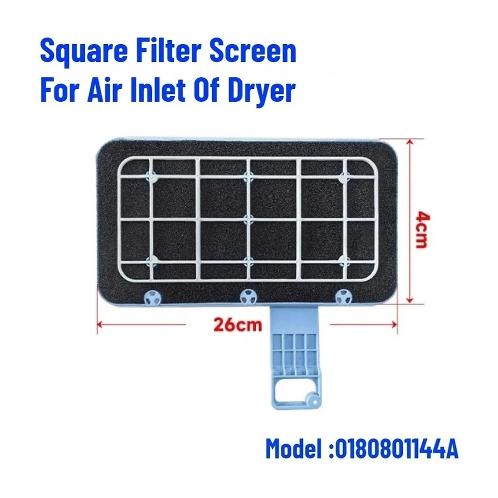 1 Stück Wäschetrocknerfilter, Kompatibel For Haier, Kompatibel For Casarte, Trockner, Flusen, Flusen, Netzfilter, Reiniger, Kleidung, Bildschirm, Ersatz(Square filter screen)