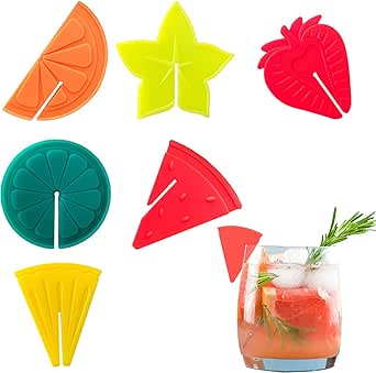 60x Glasmarkierer Silikon - Bunte Weinglas-Marker Für Partys & Events