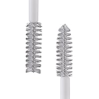 Vista 3 de e.l.f. Máscara transparente para cejas y pestañas, gel transparente cepillable de doble cara para cejas y pestañas arregladas, fórmula