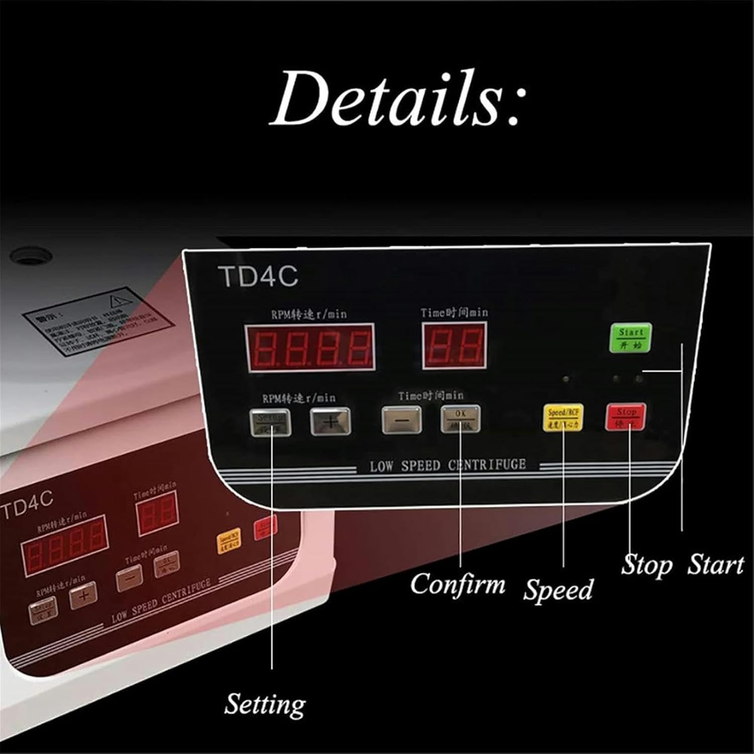 FLTRGO Electric Laboratory Table Centrifuge, Desktop Machine with 4000/min, 2-Tube X 15 Ml, with Timer 0–60 Min and Speed Control