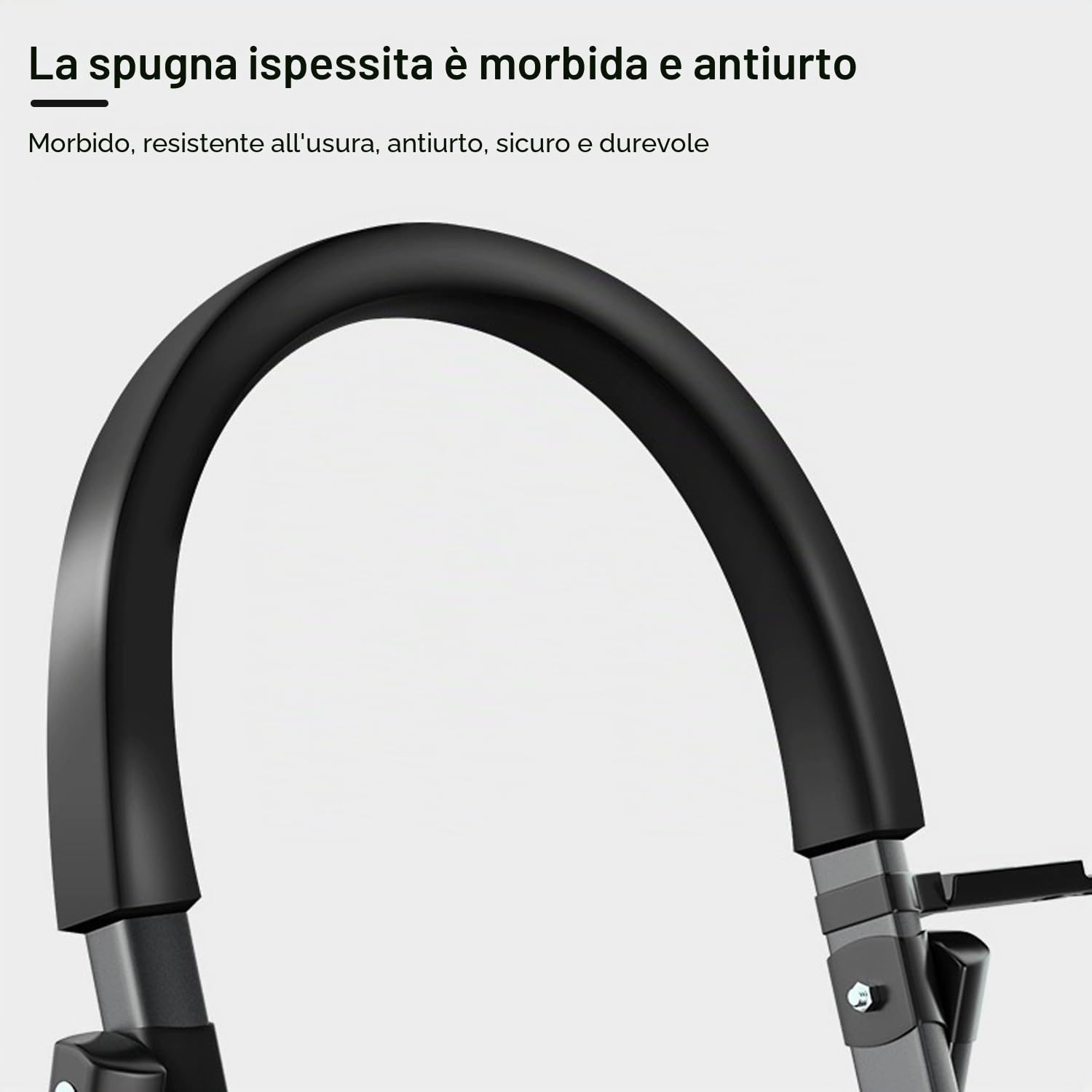 K IKIDO Scaletta a 5 gradini, pieghevole con pedale antiscivolo, caricato 150 KG-Acciaio-Nero