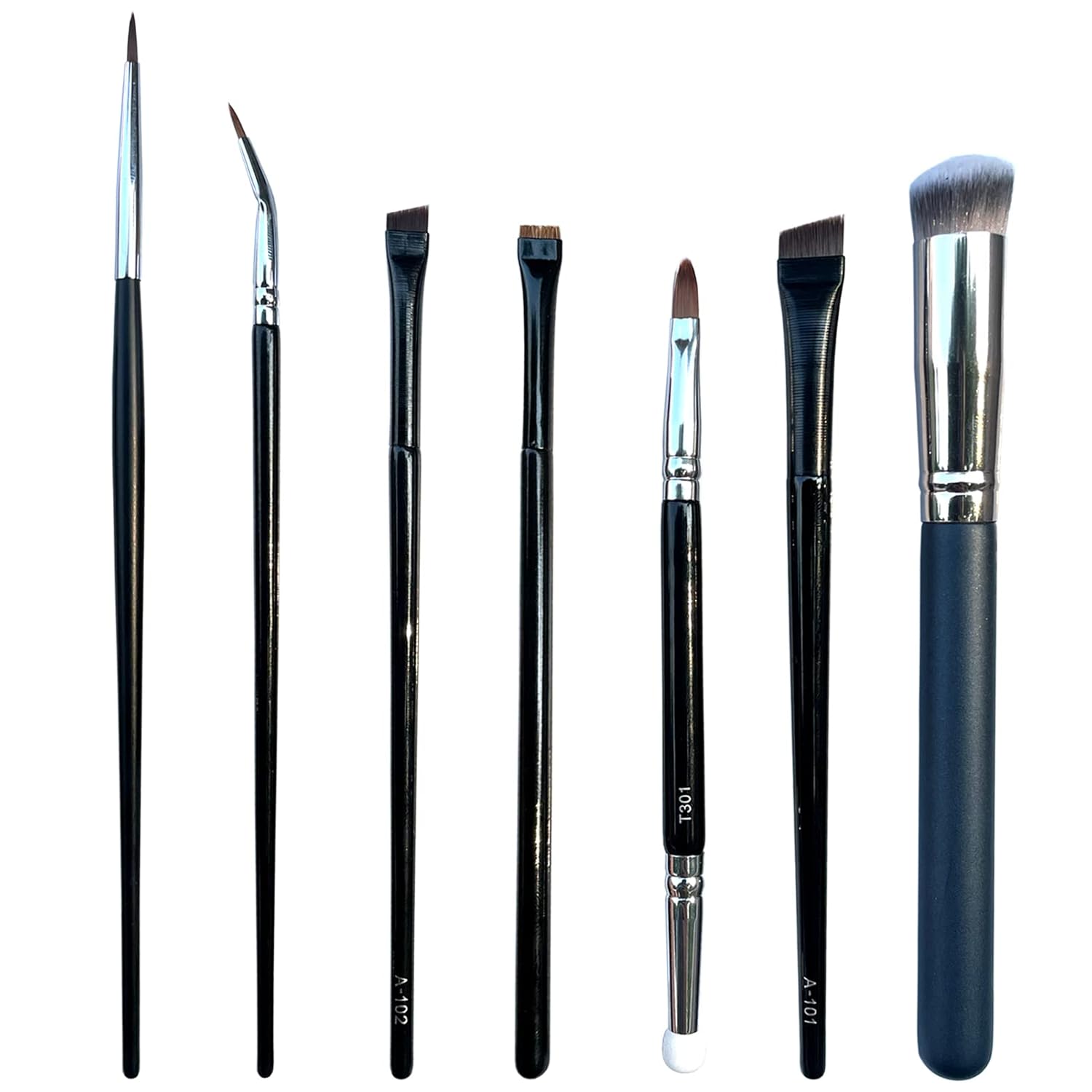 7 Pieces Eyeliner Brushes Set Angled Eyeliner Brushes Ultra