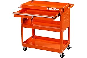 ValueMax Tool Carts Mechanics with Drawers Wheels- 3 Tier Rolling Utility Service Cart