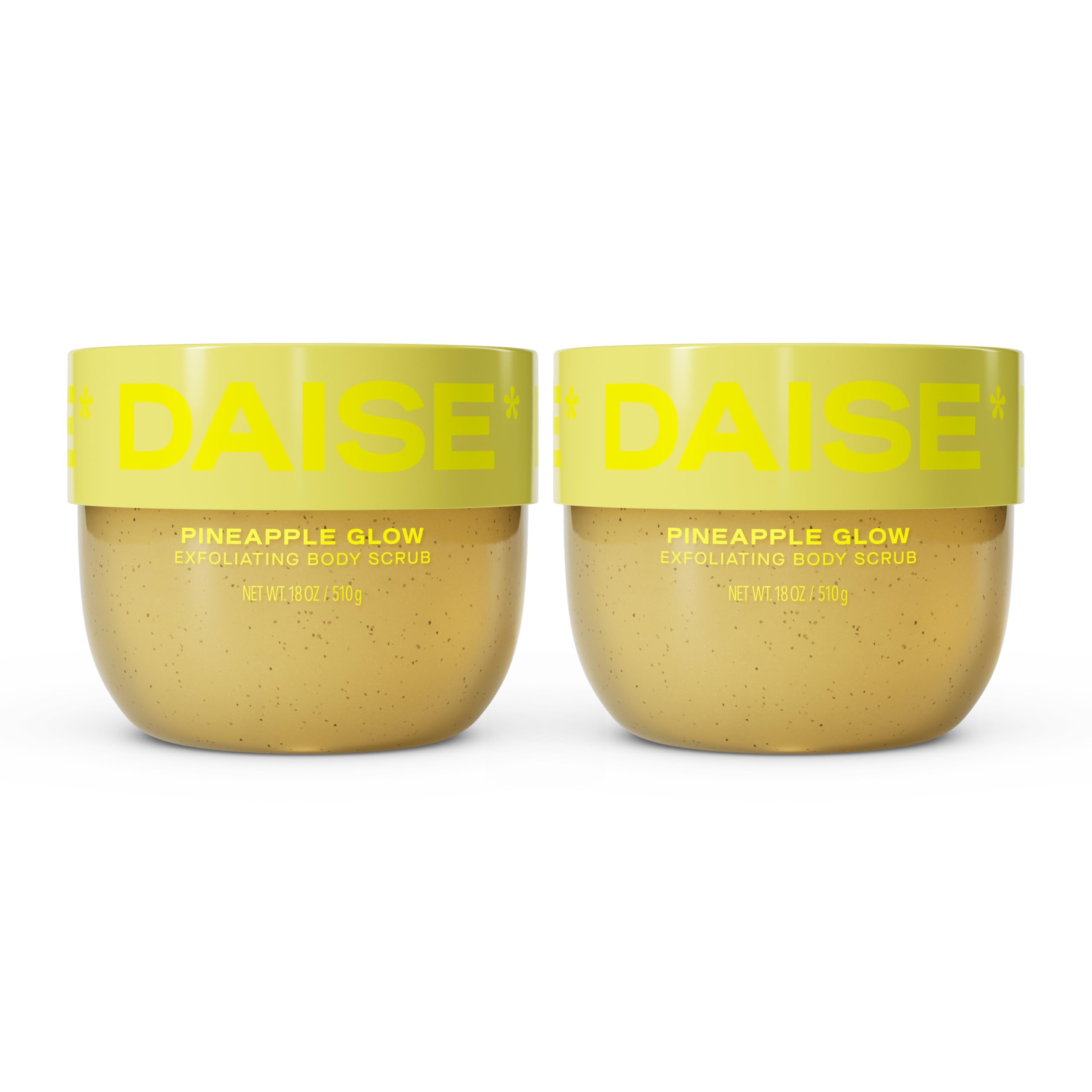 DAISE Exfoliating Body Scrub in Pineapple Glow, 18 OZ / 510 g (Pack of 2)