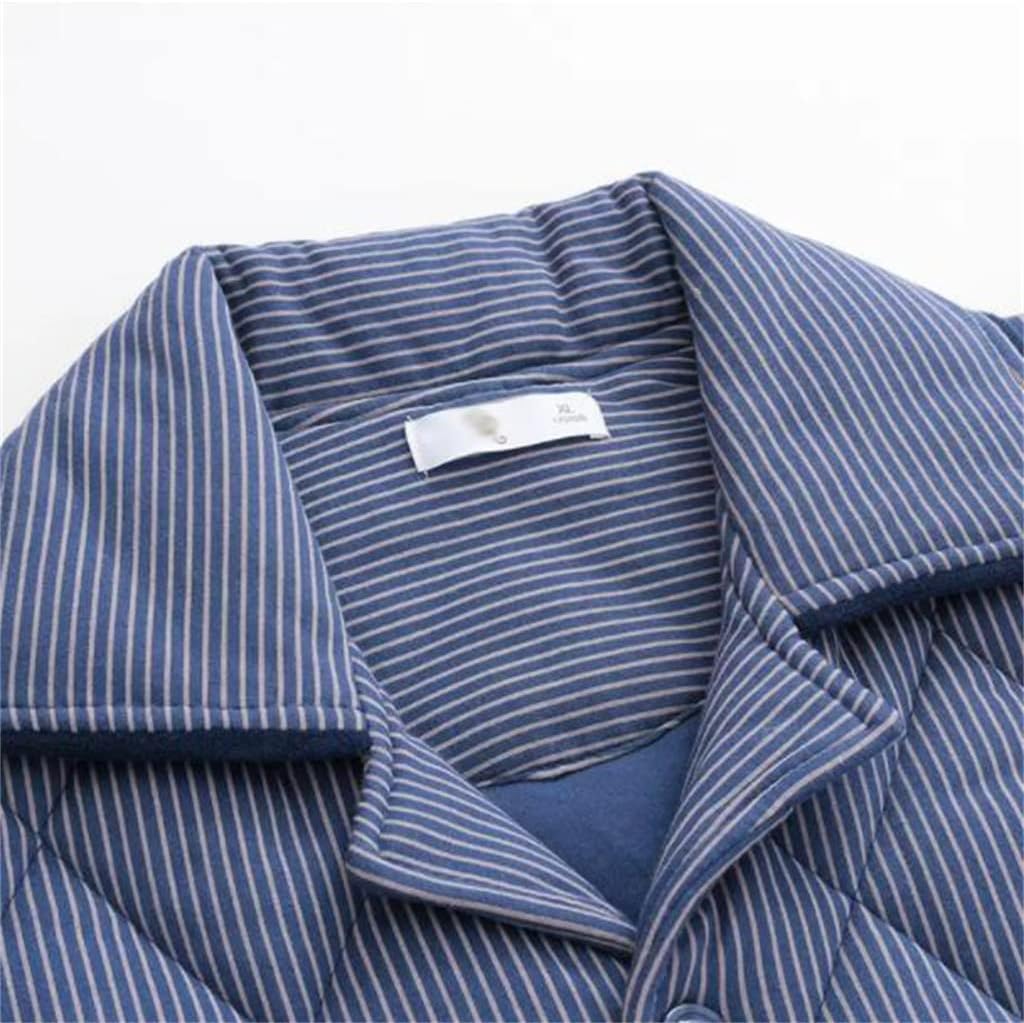 Three-layer Thickened Pajamas Men's Winter Autumn And Quilted Home Clothes