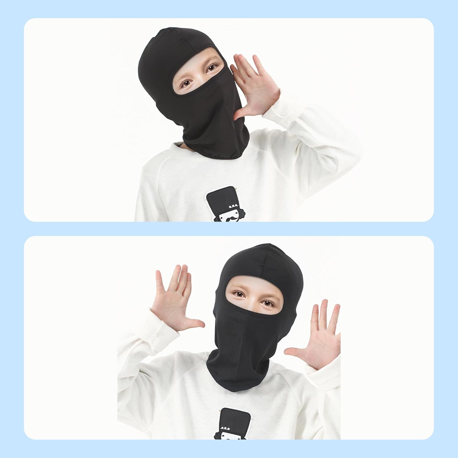 Pukavt 1-3 Pack Kids Balaclava Ski Mask for Boys and Girls, UV Protection Windproof Scarf for Winter Snowboard Cycling - Image 6