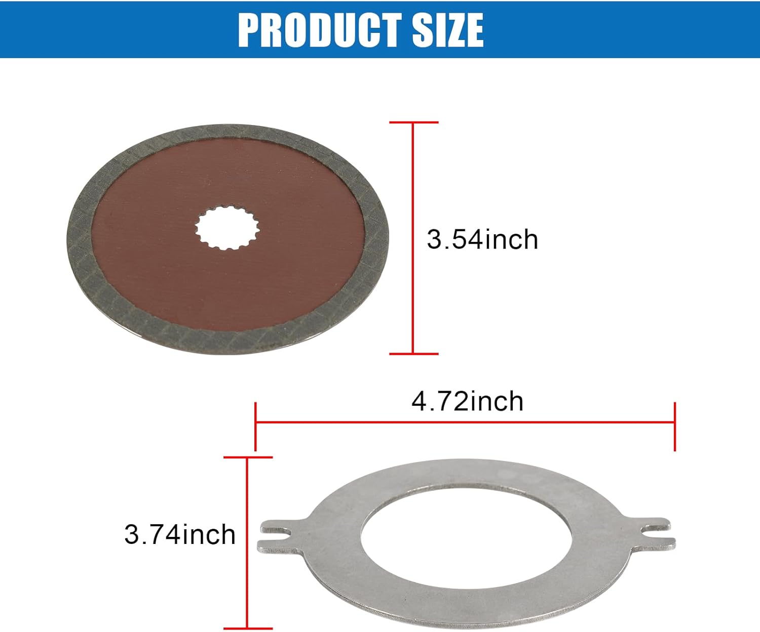 Wet Brake Disk Kit Compatible with John Deere XUV 625 Gator 825 835 855 865 Utility Vehicles Replace#AM148465,AM140803