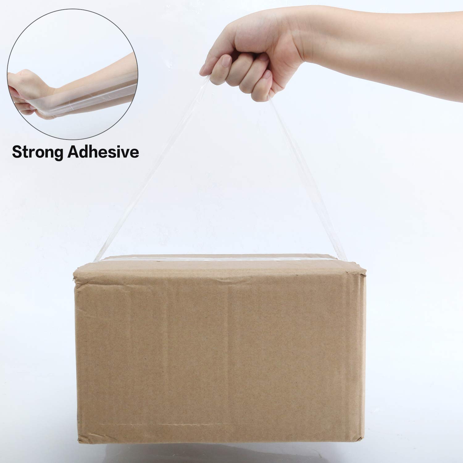 Clear Packing Tape, HERKKA 12 Rolls Heavy Duty Packaging Tape for Shipping Packaging Moving Sealing, Thicker Clear Packing Tape, 1.88 inches Wide, 65 Yards Per Roll, 780 Total Yards : Office Products