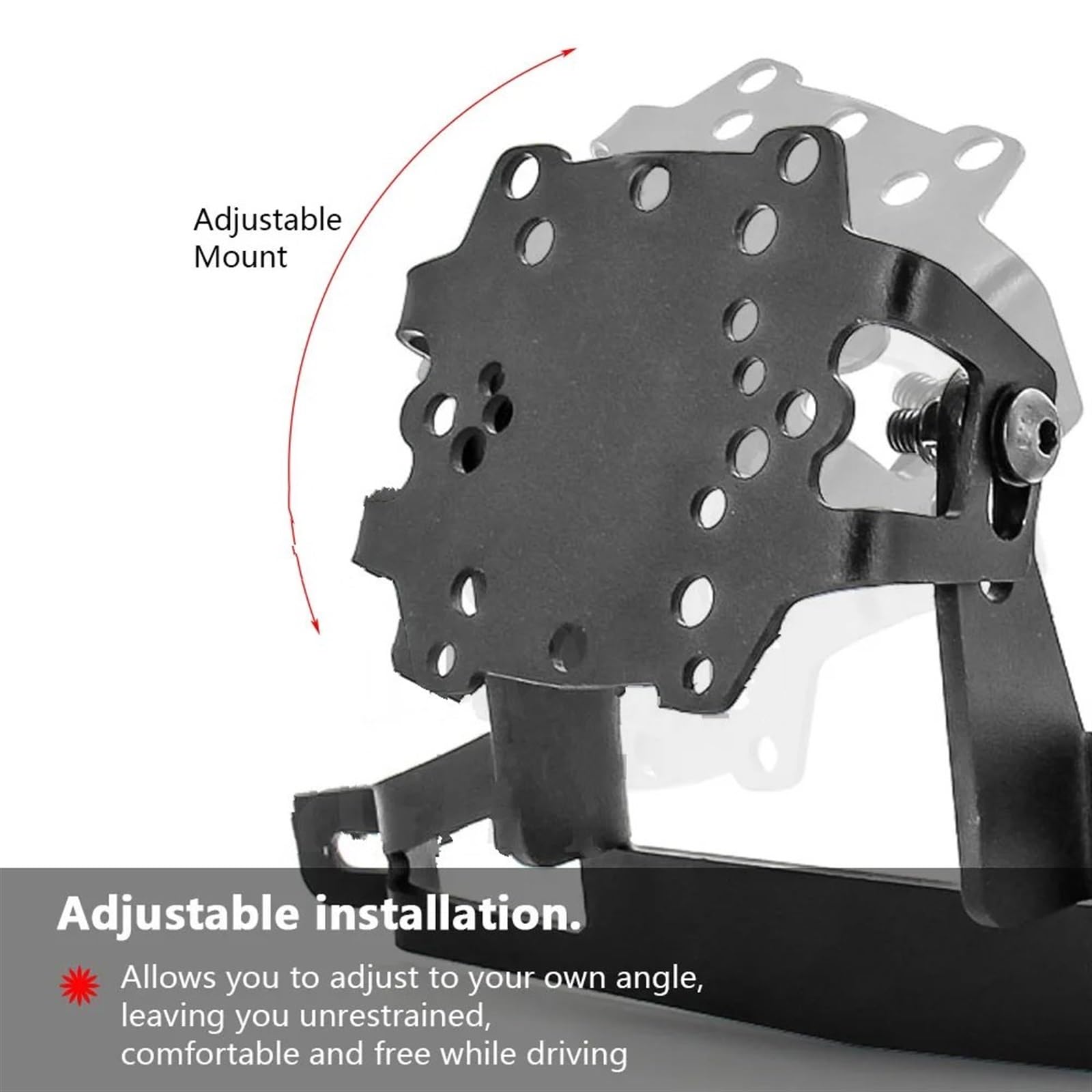 Supporto Cellulare Moto Per Suzuki Per V-Strom 650 2004-2011 2010 2009 2008 2007 Windscren Staffa Di Montaggio Smartphone GPS Supporto Navigazione(C)