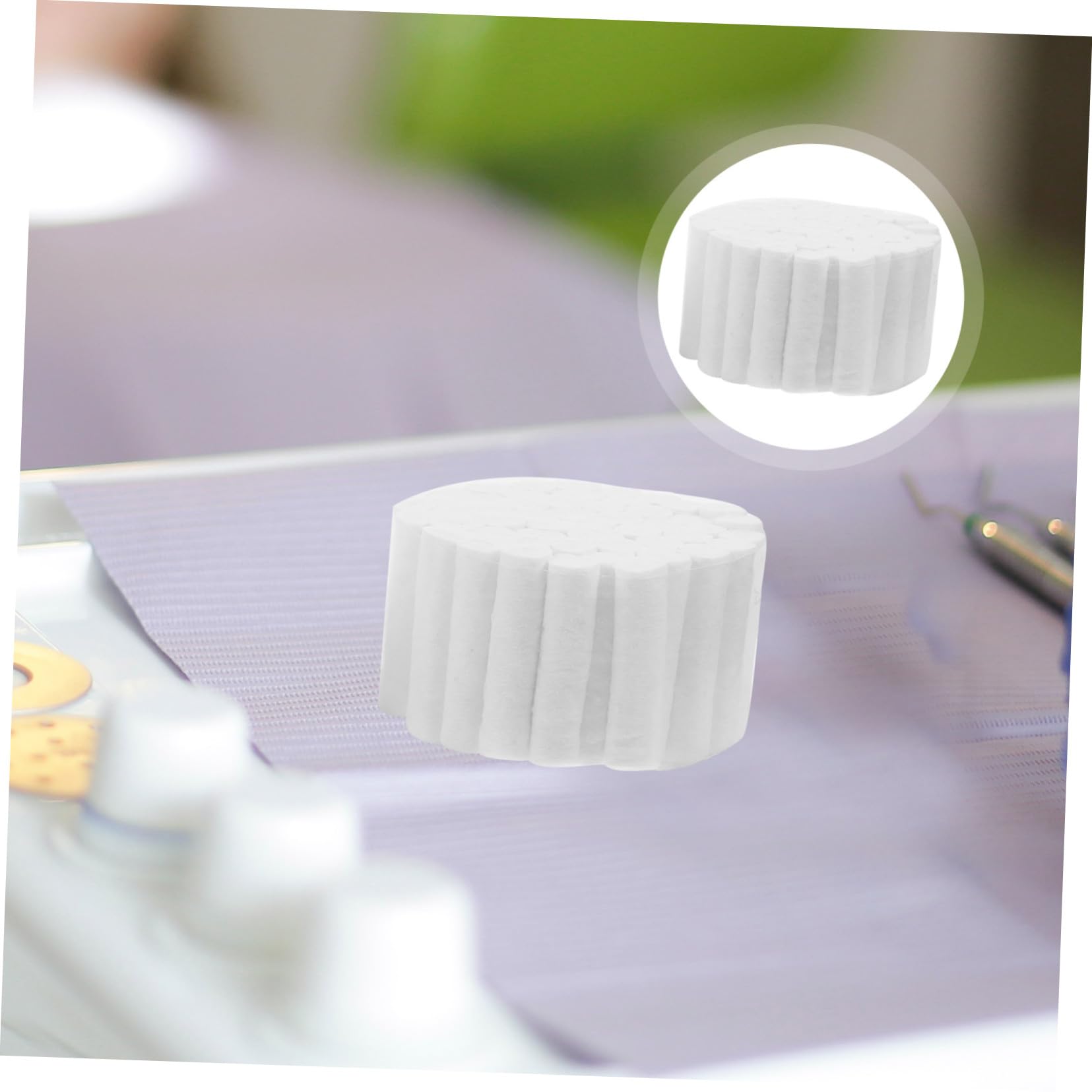 Rouleaux de Coton Buccal 5 Pièces en Coton Blanc pour Soins Dentaires | Haute Absorption, Usage pour Nettoyage des Dents, Format Compact, Adapté aux Soins Buccaux