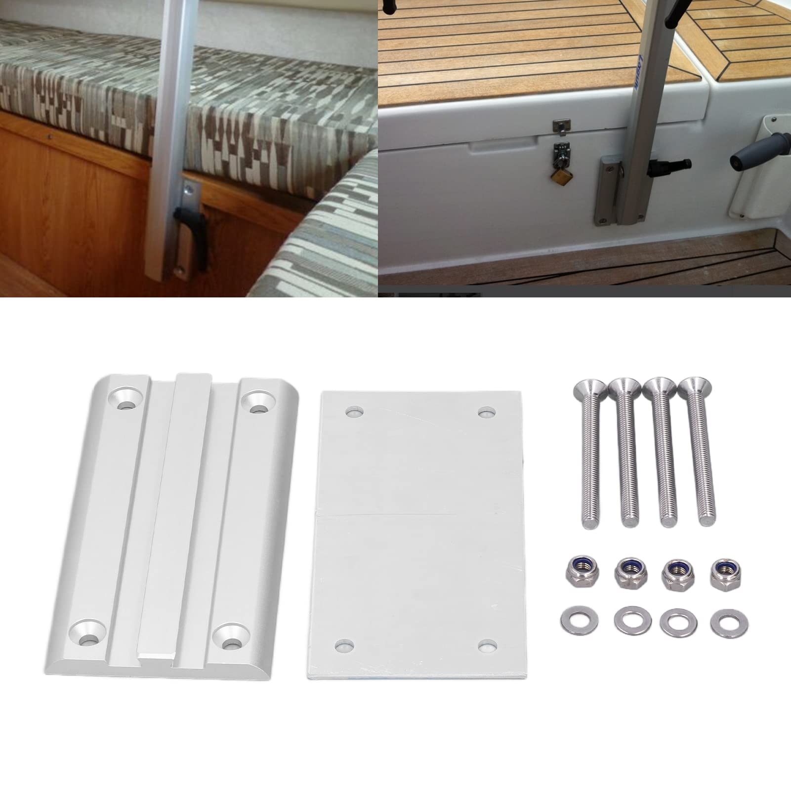 Pied de Table Rv Lagun Support de Table en Alliage d'aluminium Support de Pied de Table Amovible en Alliage d'aluminium Support Rotatif Accessoires Rv pour Camping-Car