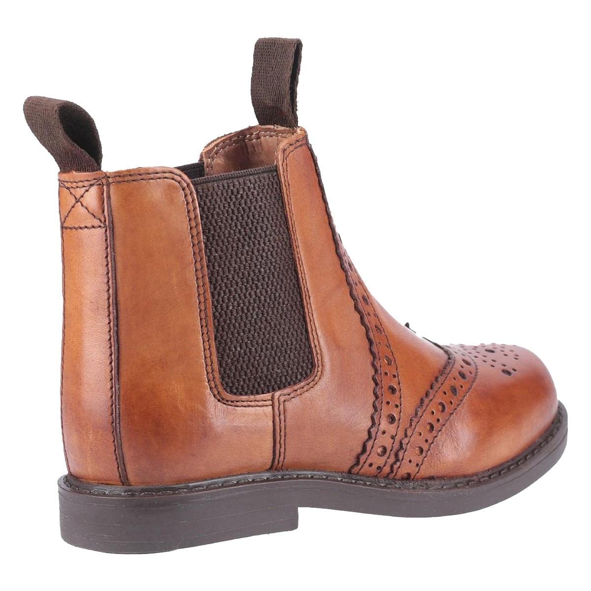 Cotswold Girls Nympsfield Brogue Leather Ankle Chelsea Boots