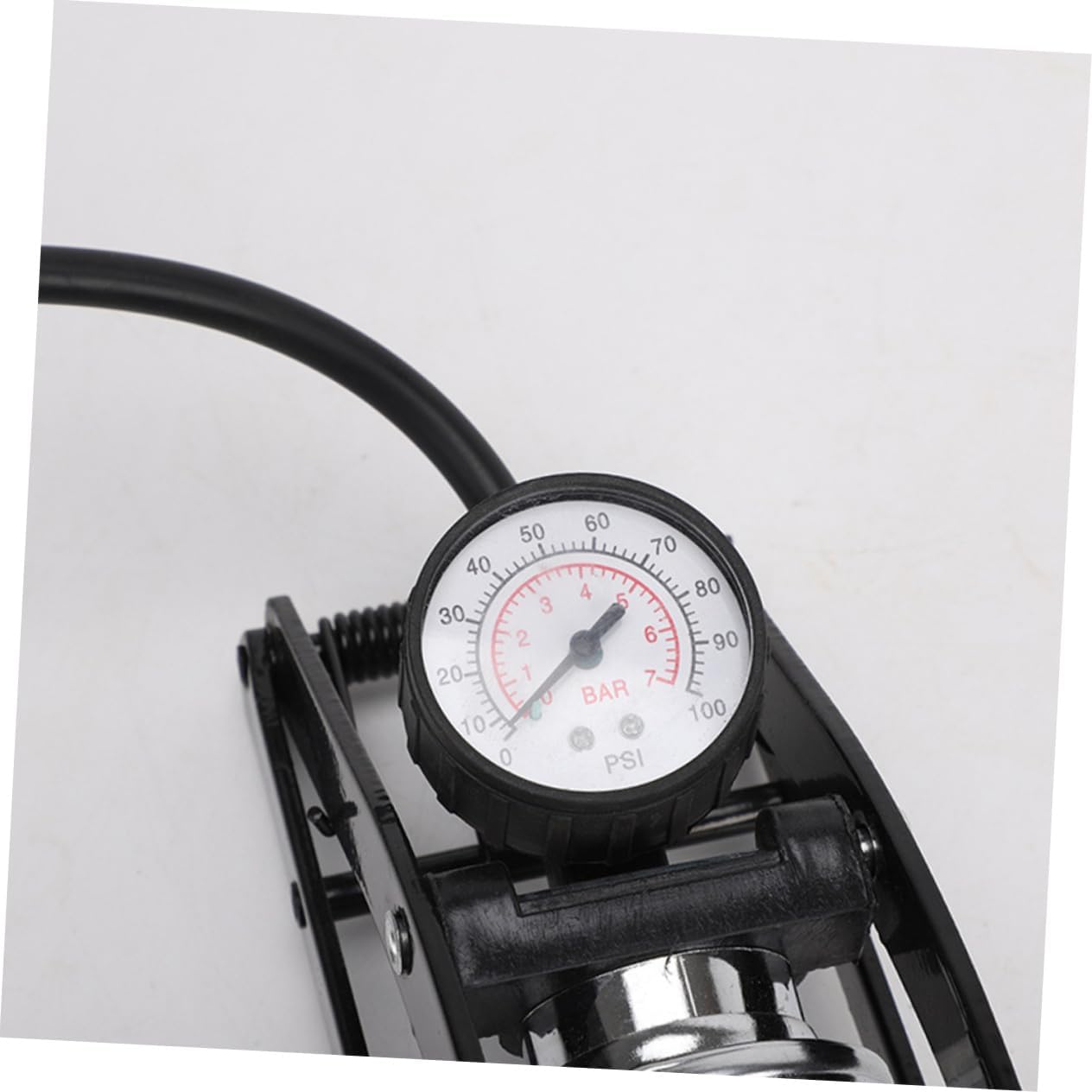 Portable High-Pressure Foot Pump Tire Floor Pump Mini Bike Pressure Gauge for Cars Bikes