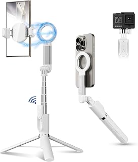 Magnetic Phone Tripod Selfie Stick, 40.9" Extendable Cell Phone Tripod Stand for iPhone 16 15 14 13 12 MagSafe Phone Case Price In India