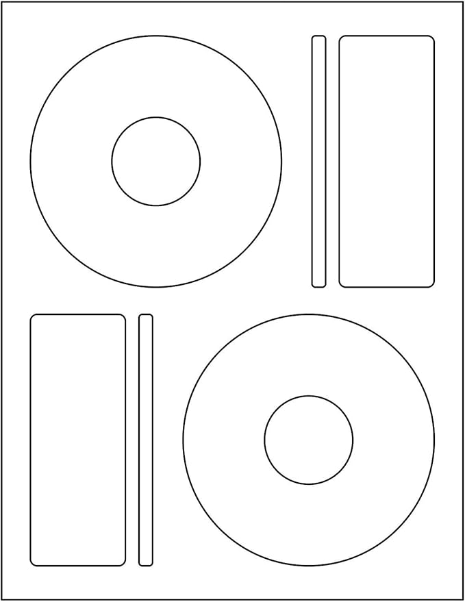 BESTeck 200 Memorex Compatible CD/DVD Labels. Large Center Style. 200 Total Labels with Spine and Case Labels. Compare to Matte Finish Memorex Labels. ...