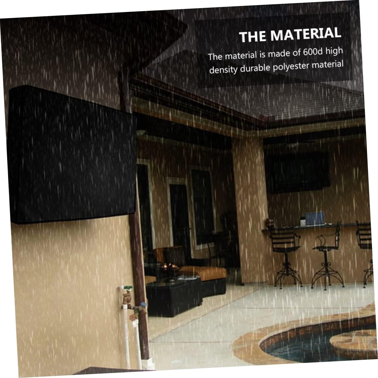 NUOBESTY Outdoor Tv Cover Protector Full Bottom Coverage Soft Screen Protector for Led Lcd Displays Convenient for Outdoor Use and Lightweight Design