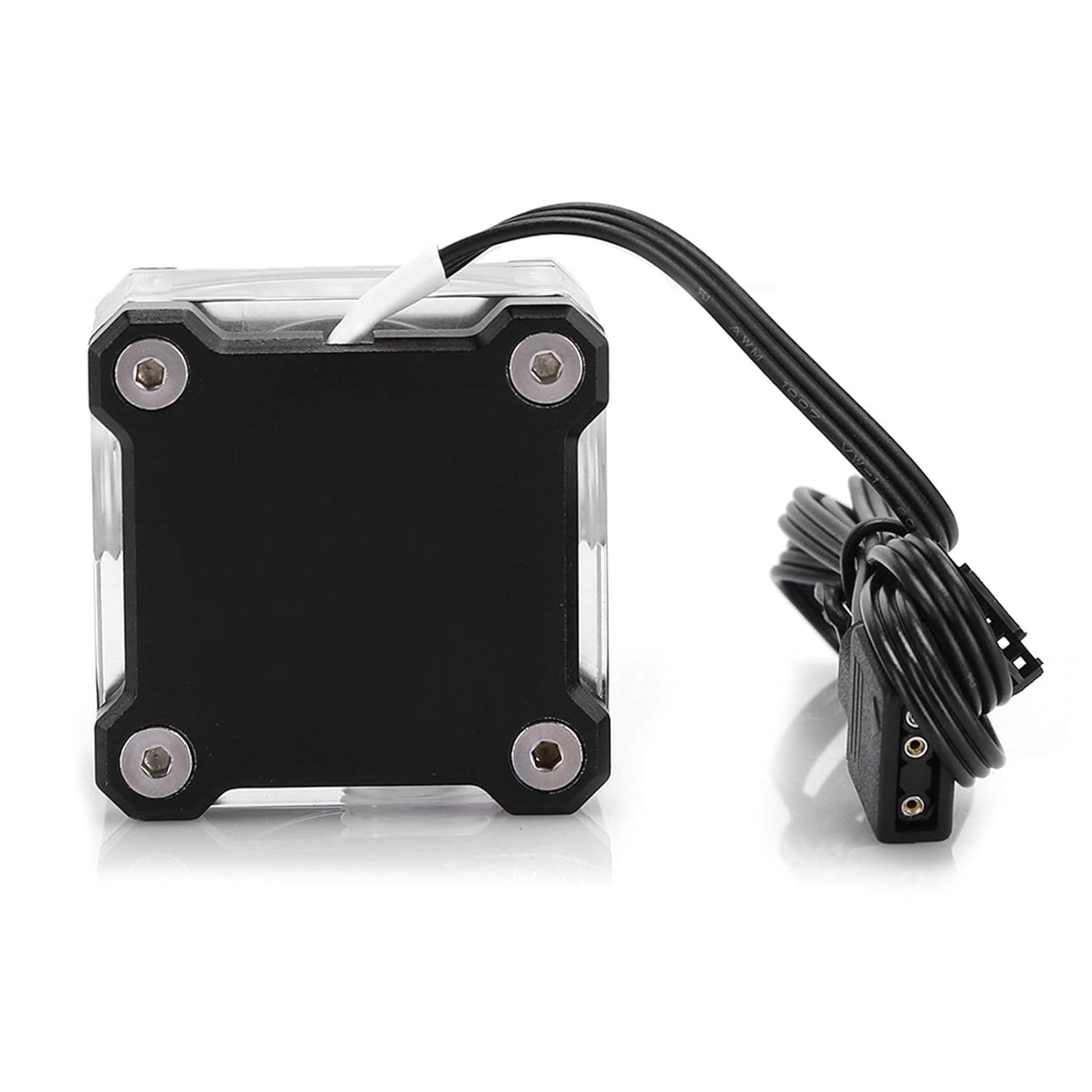 RGB Colorful Computer Water Cooling Flow Meter, G1/4 Female Thread Water Flow Indicator with Rotating Impeller, for PC Custom Loop Cooling Systems, Liquid Cooling Flow Monitor