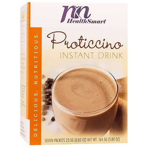 HealthSmart - Mezcla de bebidas instantáneas Proticcino con alto contenido de proteínas, 0.57 onzas de proteína, baja en calorías, baja en