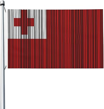 Flag of Tonga 3x5 FT Flag - Vivid Printing, Indoor Outdoor Banner with Brass Grommets