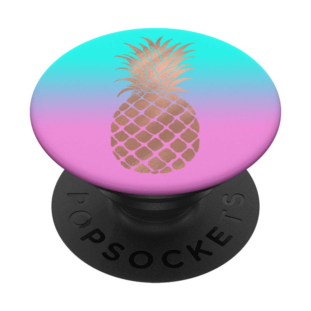 Amazon.com: Pink Pineapple Dark Blush Rose on Teal Purple Pink Ombre : Cell  Phones & Accessories