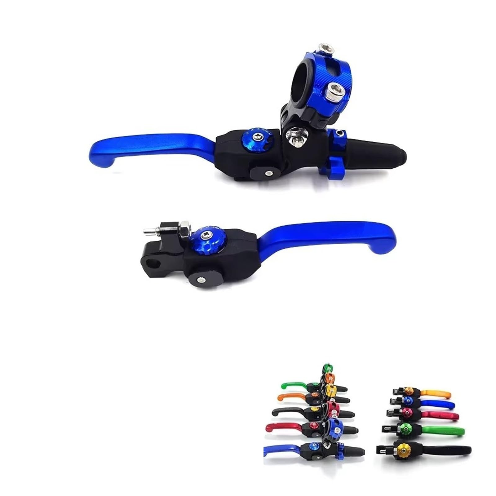 KOEHXJ Brake Clutch Levers Universal 22mm Clutch Lever Brake Pump CNC Hydraulic Master Cylinder Handle Accessory for Suzuki(T4-Brake-Black)