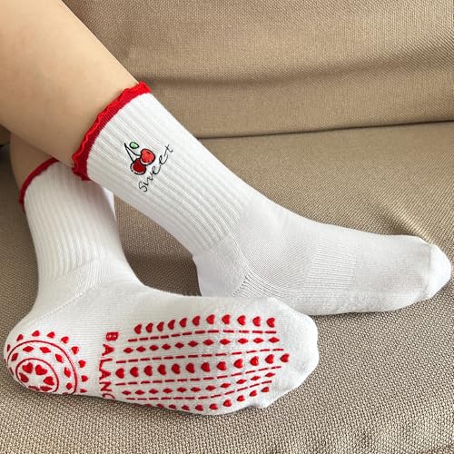 Image of Grip Non-slip Cute Pilates Socks for Yoga,Barre,Reformers US Shoe Sizes 5-11