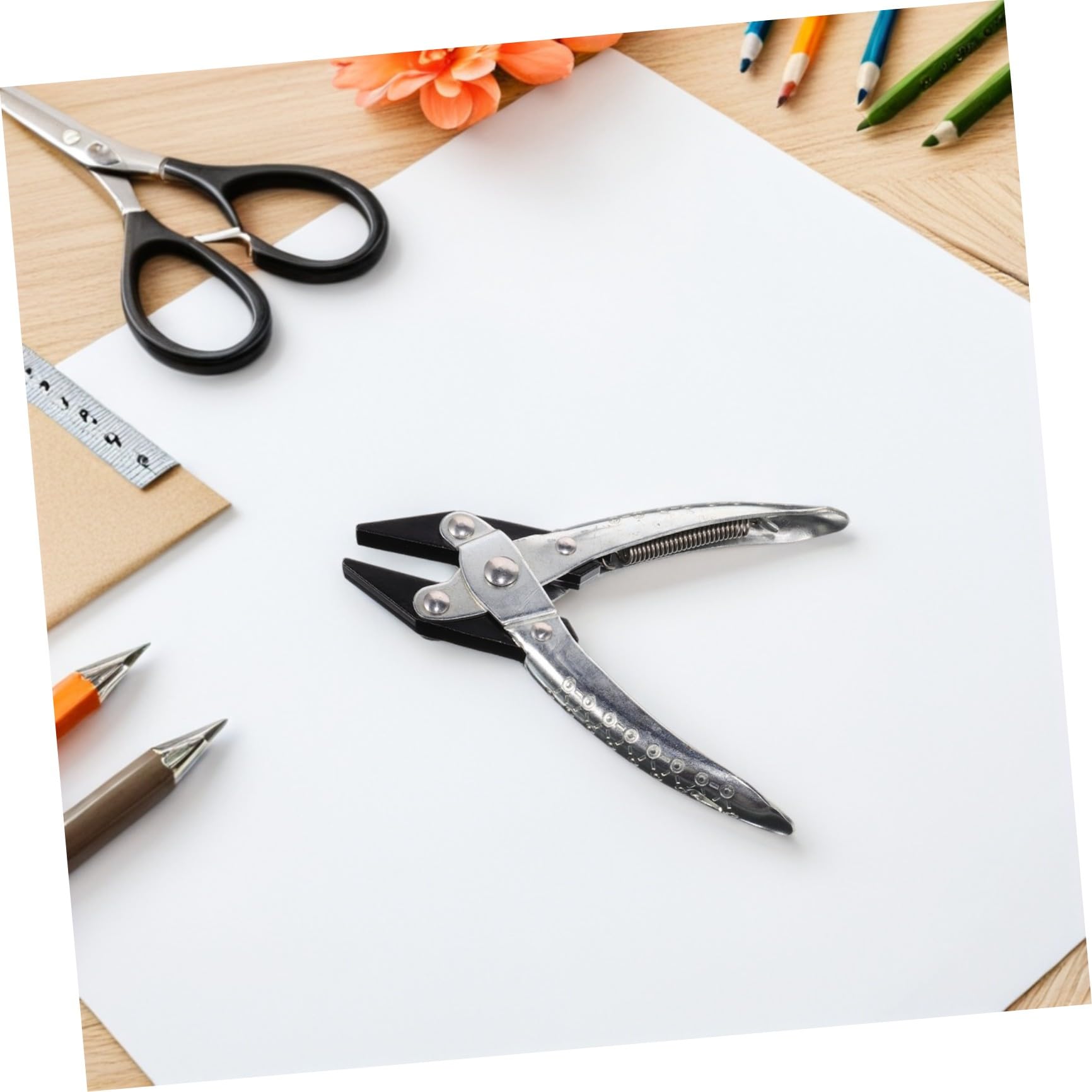 Pinze Piatte per Gioielli Molla, Becco Parallelo, Metallo | Fili e Accessori Metallici, Uso in Studio Professionale e Attività Creative Fai da Te, Plastica